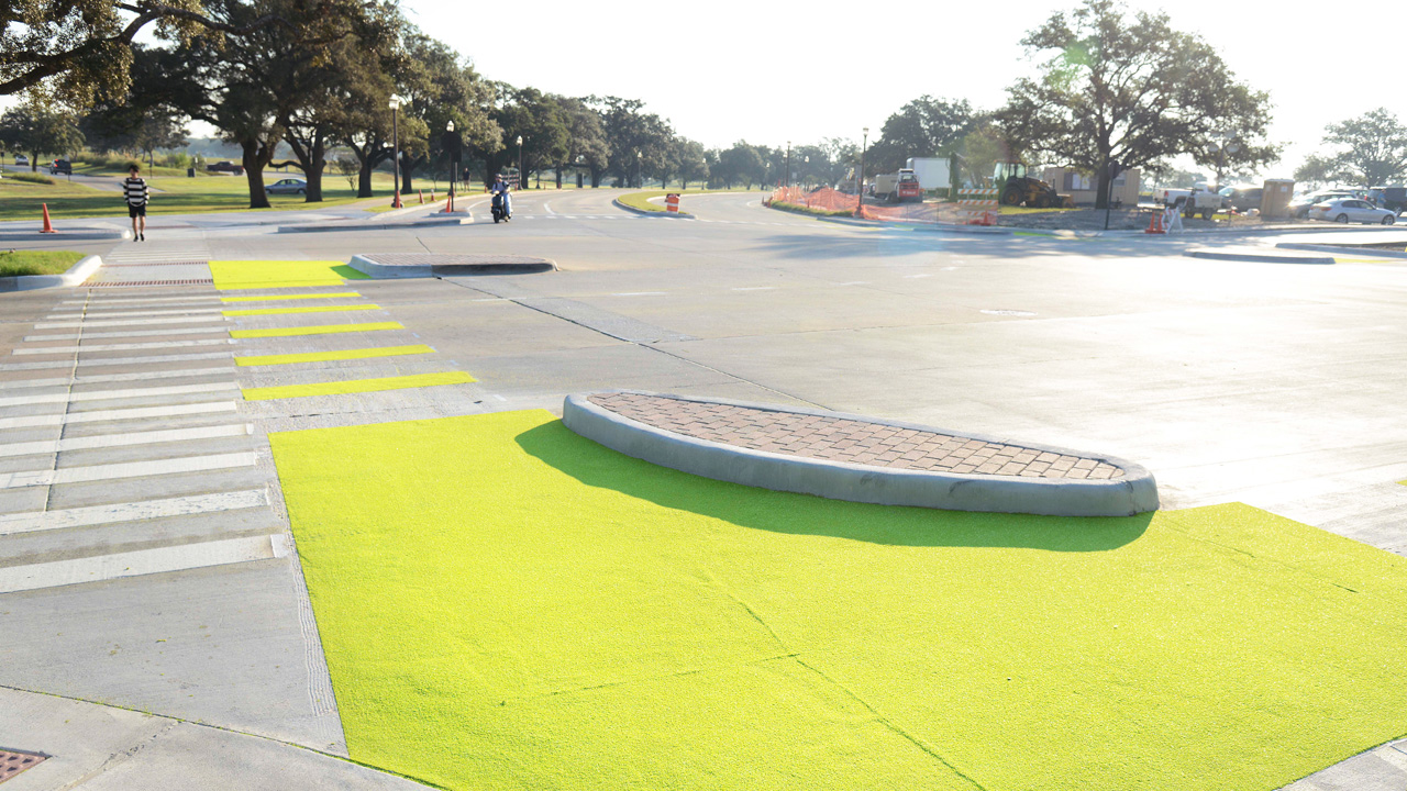 First glow in the dark bike lane in the U.S.