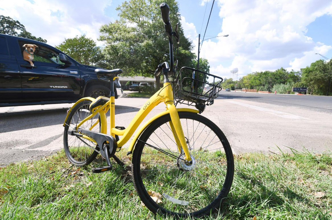 ofo in front of truck